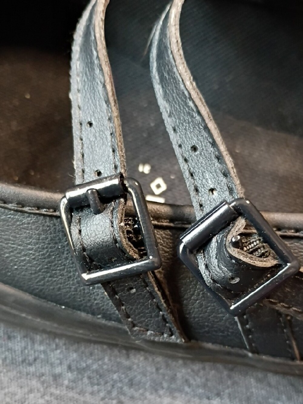 Converse Black Double-Strap Mary Jane Sneakers - Picture 5 of 8